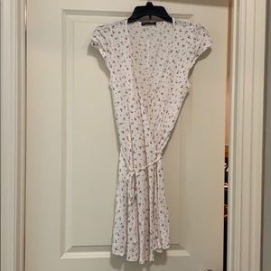 Brandy Melville Robbie Dress White w/ Red Floral